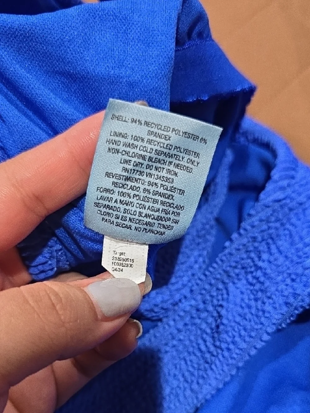 SHADE & SHORE Cobalt Blue Textured One-Piece, Nwt Size Large
